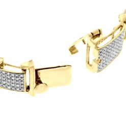 Men's 10K White Gold Pave Diamond Bracelet 4.60ct -Urban Jewels Shop mens bracelets 10k pave diamond bracelet 460ct p 38808 clasp yellow