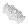 14K White Gold Pave Diamond Bracelet For Men 7.98ct