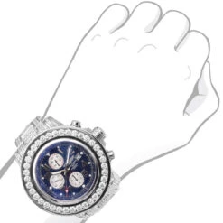 Men's Breitling Super Avenger Diamond Watch 23.78ct 6 Men's Breitling Super Avenger Diamond Watch 23.78ct -Urban Jewels Shop mens custom breitling super avenger diamond watch 2378ct bod