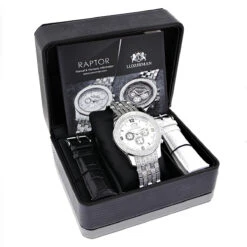 Men's Diamond Band Watch By LUXURMAN 1 Carat 8 Men's Diamond Band Watch By LUXURMAN 1 Carat -Urban Jewels Shop mens diamond band watch by luxurman 1 carat 4