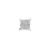 Men's Diamond Earring 0.09ct 10K White Gold Stud