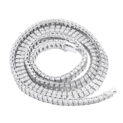 Men's Diamond Tennis Chain 10K Yellow Gold Affordable 2 Row Necklace 1ct 24 Men's Diamond Tennis Chain 10K Yellow Gold Affordable 2 Row Necklace 1ct -Urban Jewels Shop mens diamond tennis chain in real 10k gold affordable 2 row necklace 1ct 407129 back white 1672715764