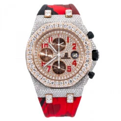 Men's Diamond Watch Audemars Piguet Royal Oak Offshore 18K Gold W01257