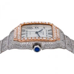 Men's Diamond Watch Cartier Santos De Cartier 18K Gold 40mm White Dial -Urban Jewels Shop mens diamond watch cartier santos de cartier rose gold 40 mm white dial w01212 0E8A3012 58aa44a1 98f6 44c5 9802 7c7f5e61ce61 2048x2048