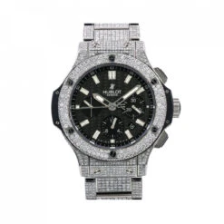 Men's Diamond Watch Hublot Big Bang 44mm Black Dial W00896