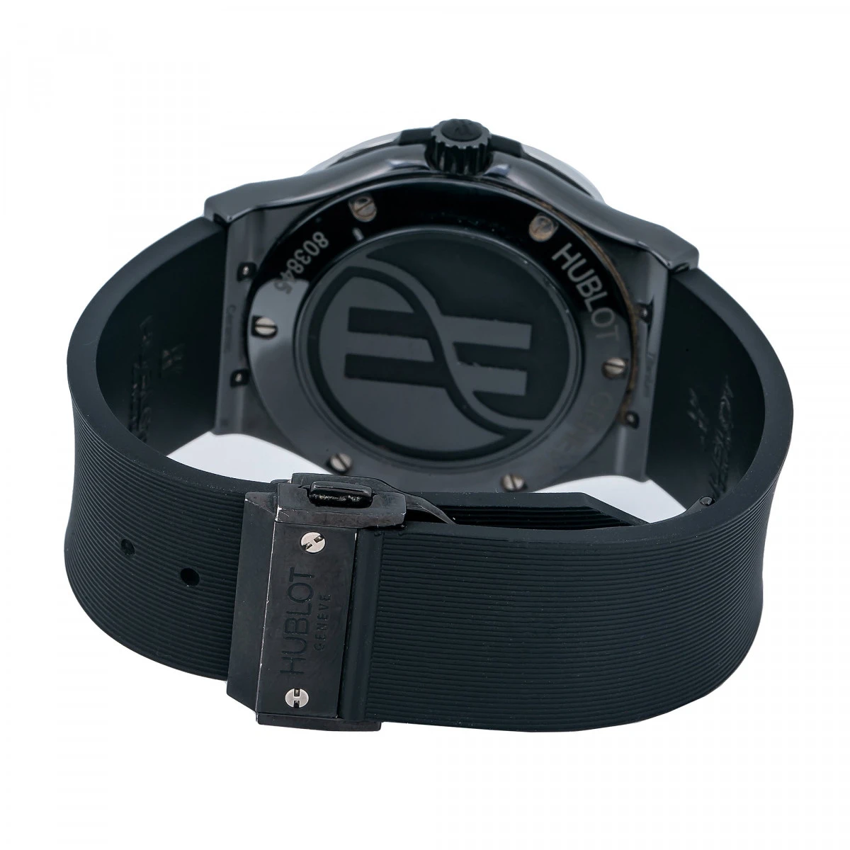 Men's Diamond Watch Hublot Classic Fusion 45mm Black Dial W01045 4 Men's Diamond Watch Hublot Classic Fusion 45mm Black Dial W01045 - Image 4