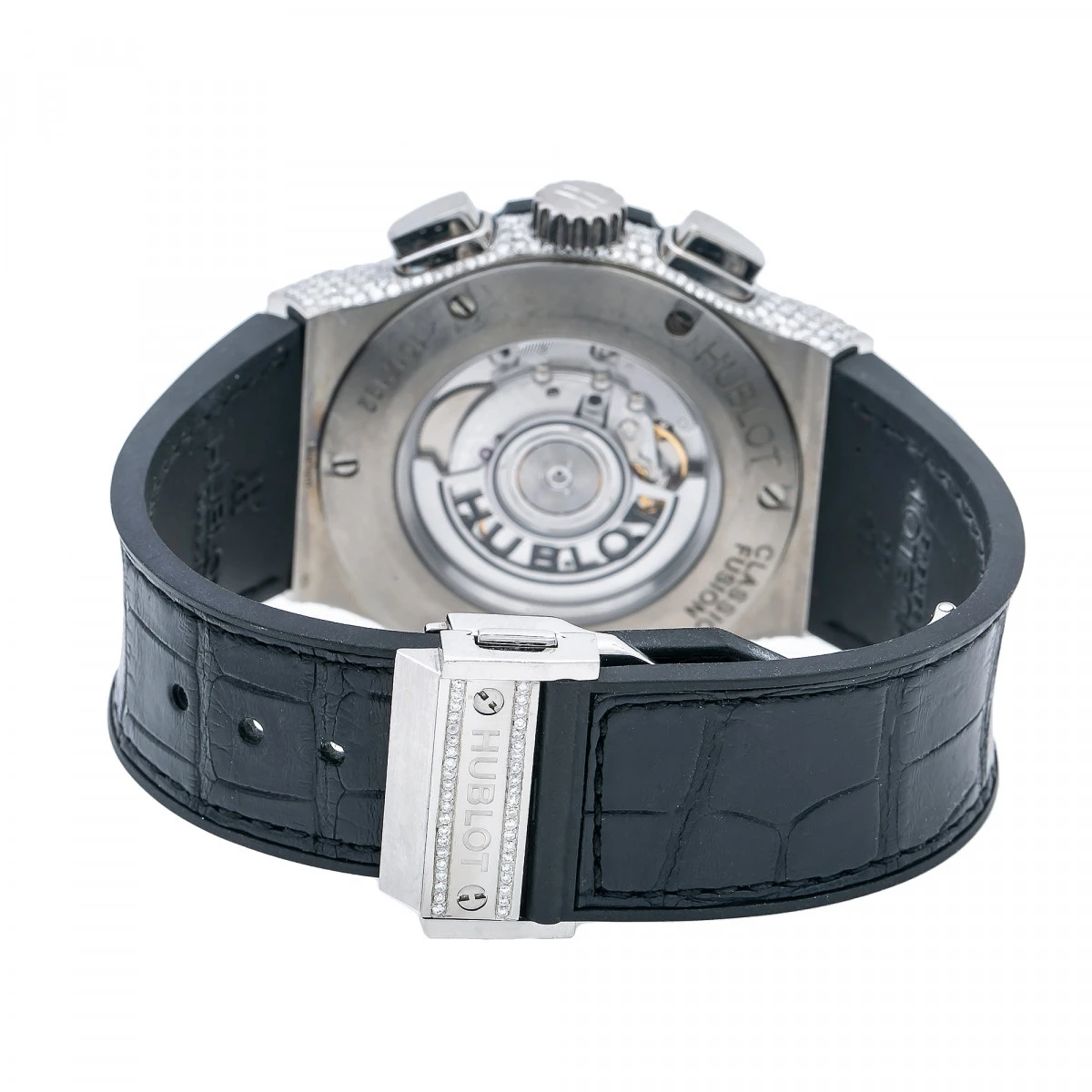 Men's Diamond Watch Hublot Classic Fusion 45mm White Dial 4 Men's Diamond Watch Hublot Classic Fusion 45mm White Dial - Image 4