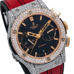 Men's Diamond Watch Hublot Classic Fusion 18K Gold 45mm Black Dial -Urban Jewels Shop mens diamond watch hublot classic fusion rose gold 45 mm black dial w00866 0E8A3054 2048x2048