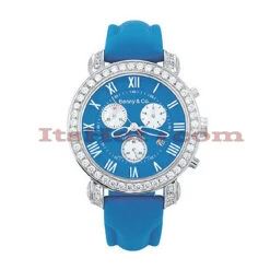 Men's Fine Diamond Benny Co Watch 3ct Blue