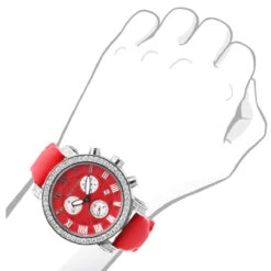Men's Fine Diamond Benny Co Watch 3ct Red 6 Men's Fine Diamond Benny Co Watch 3ct Red -Urban Jewels Shop mens fine diamond watches benny co watch 3ct red p 8679 body