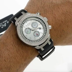 Men's Floating Diamond Watch 2.20ct Joe Rodeo Master -Urban Jewels Shop mens floating diamond watch 220ct joe rodeo master p 8897 bod2