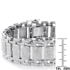 Men's Iced Out Pave Diamond Bubble Bracelet 7ct 10K Yellow Gold -Urban Jewels Shop mens iced out pave diamond bubble bracelet 975ct p 6170 rulerwh