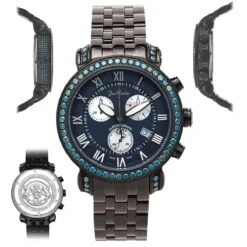 Men's Joe Rodeo Blue Diamond Watch 5.50ct Classic 15 Men's Joe Rodeo Blue Diamond Watch 5.50ct Classic -Urban Jewels Shop mens joe rodeo blue diamond watch 550ct classic p 35778 main2