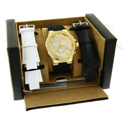 Men's Joe Rodeo Liberty Diamond Watch 1.5ct Yellow Gold Plated -Urban Jewels Shop mens joe rodeo liberty diamond watch 15ct yellow gold plated box