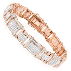 Men's Real Diamond Bracelet 10K Yellow Gold 4ct 8 Men's Real Diamond Bracelet 10K Yellow Gold 4ct -Urban Jewels Shop mens real diamond bracelet 10k 471ct p 43453 ro