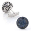 Men's & Women's Luxury Cufflinks: Custom Blue Diamond Cufflinks 14K White Gold