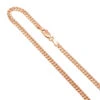 Miami 14K Rose Gold Cuban Link Curb Chain 2.5mm 22-40in