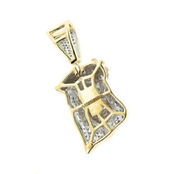 Mini Diamond Jesus Head Pendant 10K Yellow Gold 1/2 Carat 9 Mini Diamond Jesus Head Pendant 10K Yellow Gold 1/2 Carat -Urban Jewels Shop mini diamond jesus head pendant solid 10k gold 12 carat backye