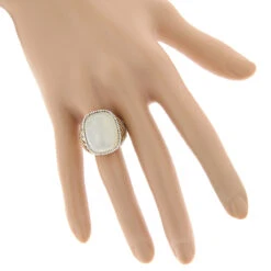 Moonstone 14K Yellow Gold Diamond White Moonstone Ring 17.2 -Urban Jewels Shop moonstone jewelry 14k diamond white moonstone ring 172 p 6086 bodye