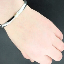 18K Sterling Silver & Mother Of Pearl Bracelet 6 18K Sterling Silver & Mother Of Pearl Bracelet -Urban Jewels Shop mother of pearl jewelry 18k sterling silver bracelet p 43982bod