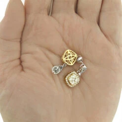 Natural Yellow Diamond Dangle Earrings 1.65ct 14K Yellow Gold -Urban Jewels Shop natural yellow diamond dangle earrings 165ct 14k gold 4