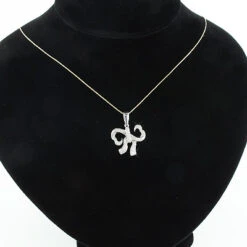 Small Heart Bow Diamond Pendant 0.17ct Sterling Silver -Urban Jewels Shop open heart bow diamond pendant 017ct sterling silver p 44284bod