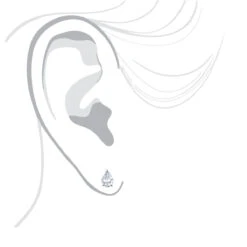 Pear Shape Diamond Stud Earrings 3/4 Carat 14K White Gold 3 Prong Setting -Urban Jewels Shop pear shape diamond stud earrings 34 carat 14k gold 3 prong setting bodwh