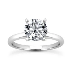 Classic Diamond Engagement Ring 1ct 2mm In Platinum