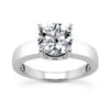 Platinum Diamond Engagement Ring 1ct 3.3mm