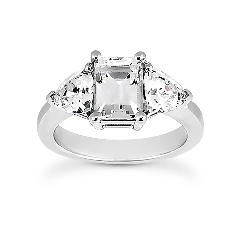 Platinum Diamond Engagement Ring Set 1.15ct 2 Platinum Diamond Engagement Ring Set 1.15ct - Image 2