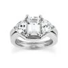 Platinum Diamond Engagement Ring Set 1.15ct