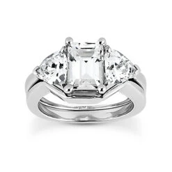 Platinum Diamond Engagement Ring Set 1.15ct