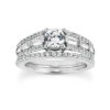 Platinum Diamond Engagement Ring And Band Set 2.34ct Band: 2mm, Eng.: 6mm