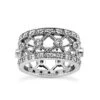 Wide Platinum Diamond Eternity Band 0.67ct