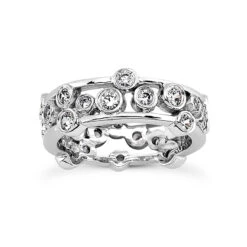 Platinum Diamond Eternity Band 0.91ct