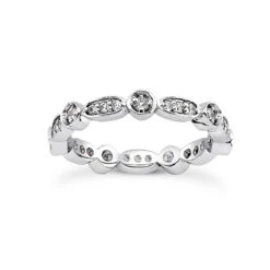 Platinum Diamond Eternity Ring 0.42ct