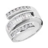 Platinum Ladies Diamond Ring 1.24ct 18.4mm
