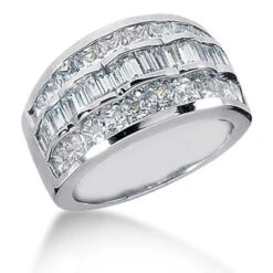 Platinum Ladies Diamond Ring 3.72ct