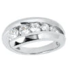 Platinum Round Diamond Ladies Ring 0.31ct