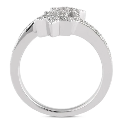 Thin Platinum Round Diamond Ladies Ring 0.52ct 3 Thin Platinum Round Diamond Ladies Ring 0.52ct - Image 3
