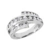 Platinum Round Diamond Ladies Ring 0.56ct 10.9mm