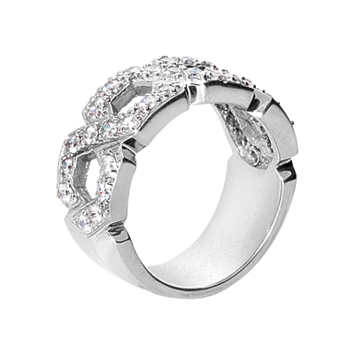 Platinum Round Diamond Ladies Ring 0.64ct 8.9mm 2 Platinum Round Diamond Ladies Ring 0.64ct 8.9mm - Image 2