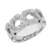 Platinum Round Diamond Ladies Ring 0.64ct 8.9mm