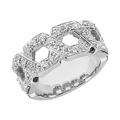 Platinum Round Diamond Ladies Ring 0.64ct 8.9mm 1 Platinum Round Diamond Ladies Ring 0.64ct 8.9mm