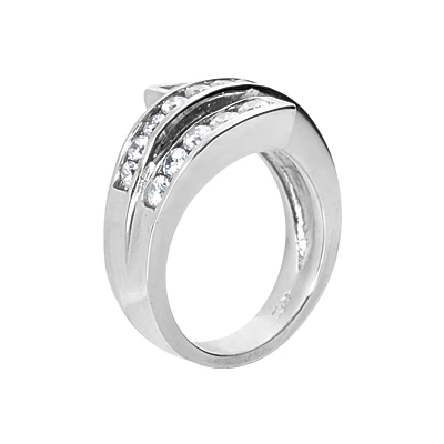 Platinum Round Diamond Ladies Ring 0.90ct 14.1mm 2 Platinum Round Diamond Ladies Ring 0.90ct 14.1mm - Image 2