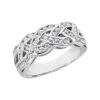 Platinum Round Diamond Ladies Ring 0.92ct 8.4mm