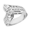 Platinum Round Diamond Ladies Ring 1.61ct 19.6mm
