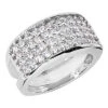 Platinum Round Diamond Ladies Ring 1.76ct 10.8mm