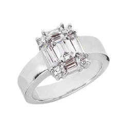Platinum Women's Diamond Ring 1.50ct