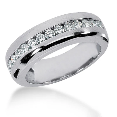 Platinum Women's Diamond Wedding Ring 0.98ct 1 Platinum Women's Diamond Wedding Ring 0.98ct